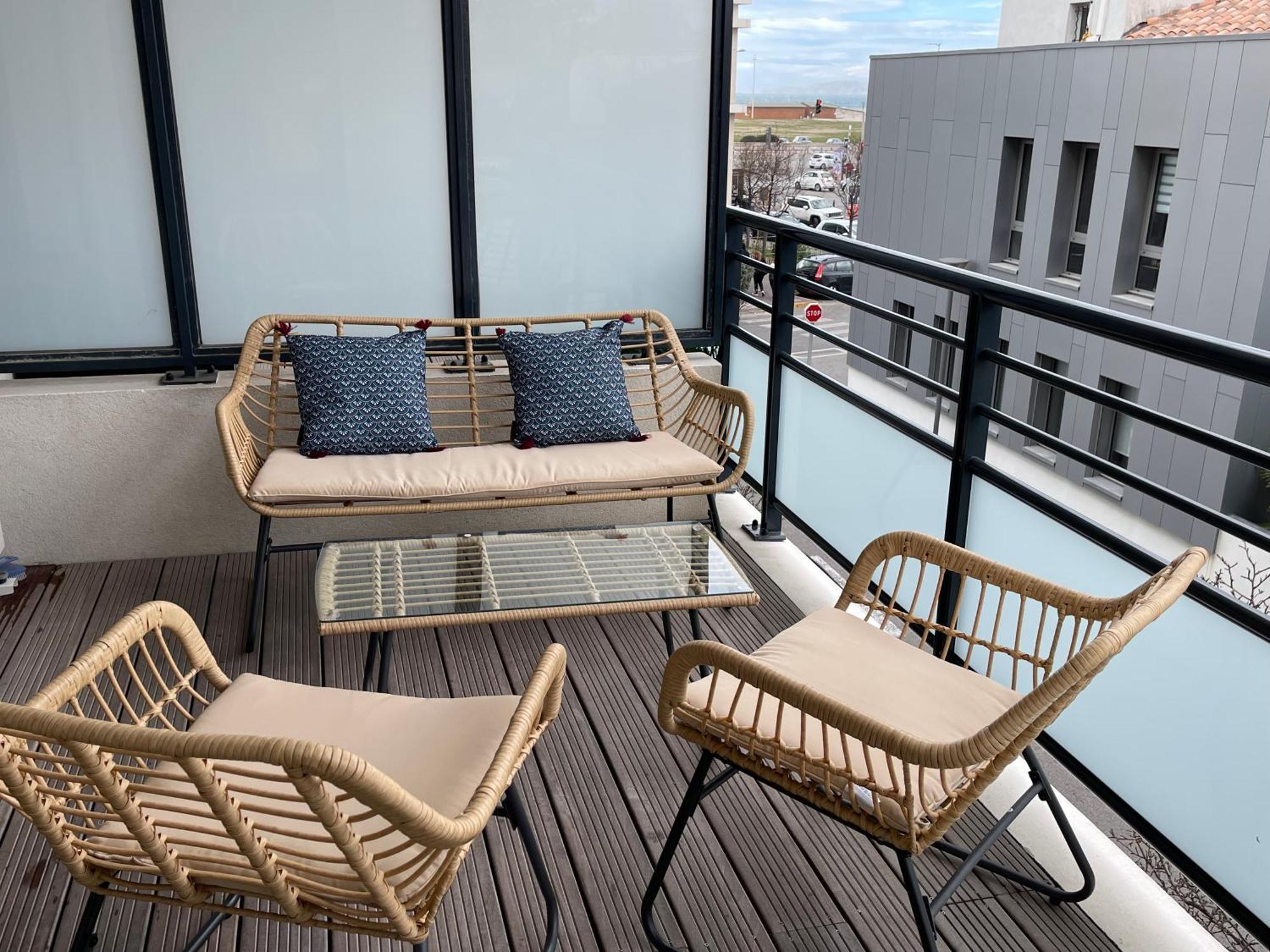Prado Plage David - Stade Velodrome - Parc Chanot - Luxury Apartment By The Sea Marseille Ngoại thất bức ảnh